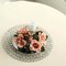 4 Dusty Rose CANDLE RINGS with SILK ROSES Wedding Flowers for Centerpieces